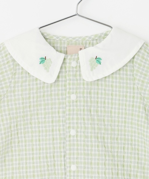 petit main(プティマイン)の「フルーツ衿ロンパース(ロンパース・キッズ・イエロー/グリーン/レッド・80cm/70cm)」の7枚目の写真