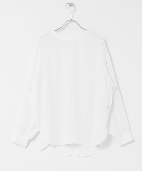 URBAN RESEARCH ROSSO WOMEN（アーバンリサーチ　ロッソ）の「リブドッキングセミシアープルオーバー（Tシャツ/カットソー・レディース・ブラック/ホワイト・FREE）」の8枚目の写真
