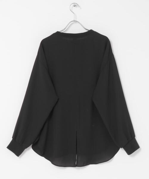 URBAN RESEARCH ROSSO WOMEN（アーバンリサーチ　ロッソ）の「リブドッキングセミシアープルオーバー（Tシャツ/カットソー・レディース・ブラック/ホワイト・FREE）」の19枚目の写真