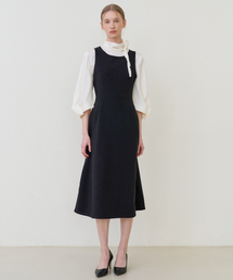 JULIET square neck dress_IVORY（ワンピース）｜LENINA（レニーナ）の