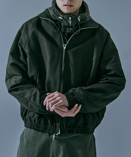 NVRFRGT(ネヴァーフォーゲット)の「new balloon form jacket/バルーンシルエット/スタンドカラー/NVRFRGT(ブルゾン・メンズ・ベージュ/アイボリー/ブラック・1/3/2)」の3枚目の写真