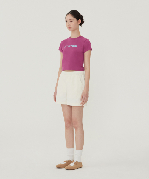 COVERNAT（カバーナット）の「ウィメンズナイロンバンディングショーツアイボリー（その他パンツ・レディース・その他・WS/WM）」の2枚目の写真
