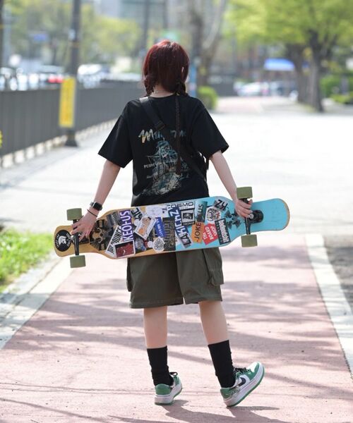 PEID(ペイド)の「PDボヤジ 半袖Tシャツ ブラック(Tシャツ/カットソー・レディース・ブラック・2/3/4/5/6/1)」の8枚目の写真