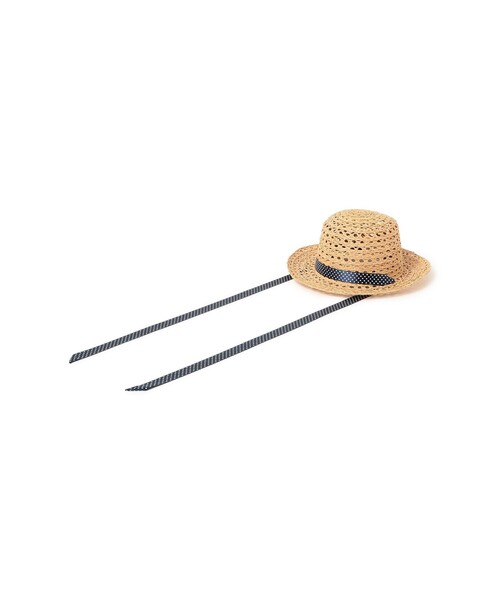 BEAMS BOY(ビームスボーイ)の「【別注】cableami / RAFFIA OPEN WEAVE BRAID CROWN HAT(ハット・レディース・ベージュ・ONE SIZE)」の3枚目の写真