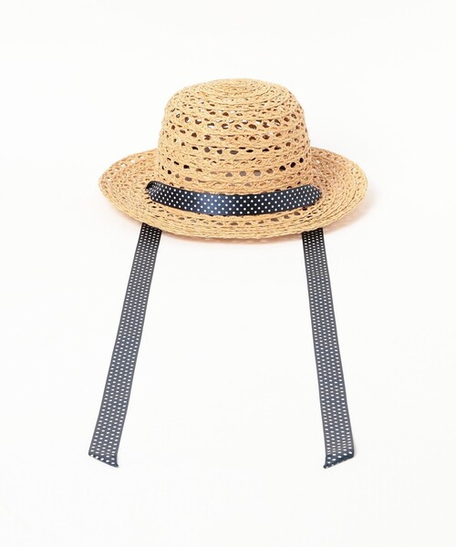 BEAMS BOY(ビームスボーイ)の「【別注】cableami / RAFFIA OPEN WEAVE BRAID CROWN HAT(ハット・レディース・ベージュ・ONE SIZE)」の4枚目の写真