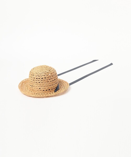 BEAMS BOY(ビームスボーイ)の「【別注】cableami / RAFFIA OPEN WEAVE BRAID CROWN HAT(ハット・レディース・ベージュ・ONE SIZE)」の5枚目の写真