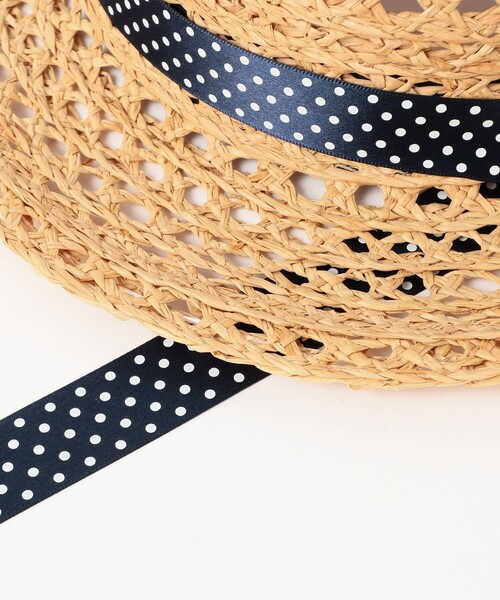 BEAMS BOY(ビームスボーイ)の「【別注】cableami / RAFFIA OPEN WEAVE BRAID CROWN HAT(ハット・レディース・ベージュ・ONE SIZE)」の6枚目の写真