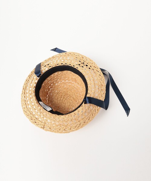 BEAMS BOY(ビームスボーイ)の「【別注】cableami / RAFFIA OPEN WEAVE BRAID CROWN HAT(ハット・レディース・ベージュ・ONE SIZE)」の7枚目の写真