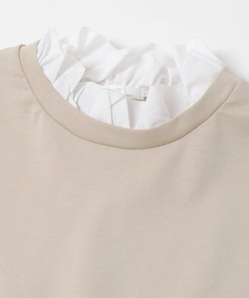 ITEMS URBANRESEARCH（アイテムズ アーバンリサーチ）の「ピコフリルプルオーバー（Tシャツ/カットソー・レディース・ネイビー/ライトベージュ・FREE）」の4枚目の写真