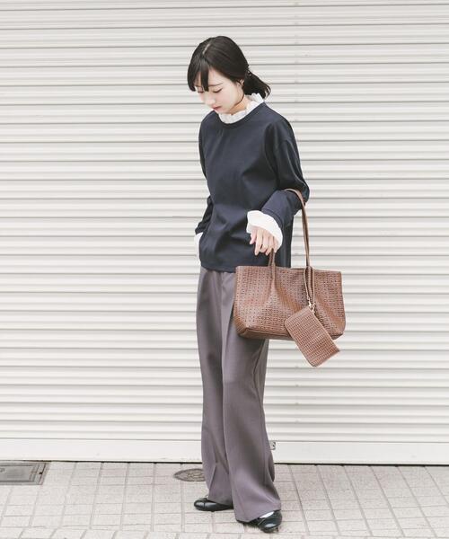 ITEMS URBANRESEARCH（アイテムズ アーバンリサーチ）の「ピコフリルプルオーバー（Tシャツ/カットソー・レディース・ネイビー/ライトベージュ・FREE）」の13枚目の写真