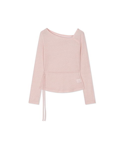 Yuje(ユジェ)の「LOE NECK TOP (Pink, 2size)(Tシャツ/カットソー・レディース・その他・SMALL/MEDIUM)」の1枚目の写真