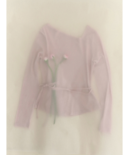 Yuje(ユジェ)の「LOE NECK TOP (Pink, 2size)(Tシャツ/カットソー・レディース・その他・SMALL/MEDIUM)」の6枚目の写真