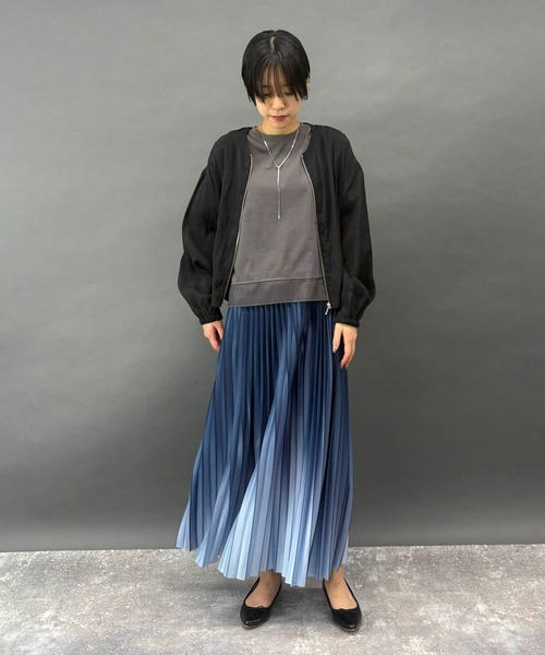 NICOLE white(ニコルホワイト)の「ふんわり柔らか シアーブルゾン(その他アウター・レディース・ブラック/チャコールグレー/ピンク/ライトグレー・FREE)」の20枚目の写真