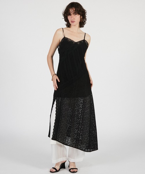 PRANK PROJECT(プランクプロジェクト)の「【2026Summer Pre-Order】レーストリミングドレス / Lace Trimming Dress(ワンピース・レディース・ホワイト/ブラック・FREE)」の2枚目の写真