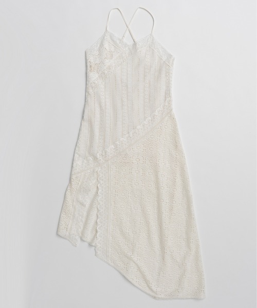 PRANK PROJECT(プランクプロジェクト)の「【2026Summer Pre-Order】レーストリミングドレス / Lace Trimming Dress(ワンピース・レディース・ホワイト/ブラック・FREE)」の8枚目の写真