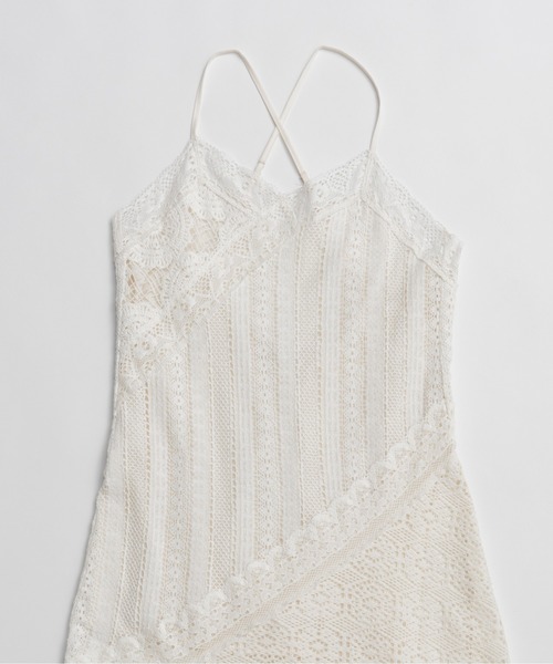 PRANK PROJECT(プランクプロジェクト)の「【2026Summer Pre-Order】レーストリミングドレス / Lace Trimming Dress(ワンピース・レディース・ホワイト/ブラック・FREE)」の9枚目の写真