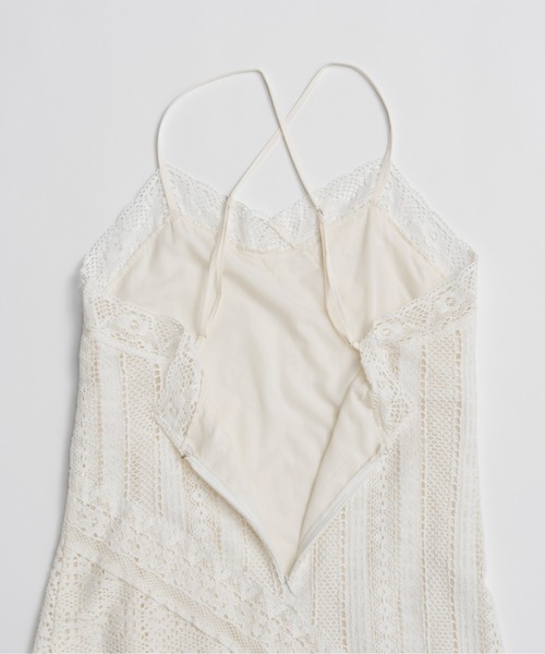 PRANK PROJECT(プランクプロジェクト)の「【2026Summer Pre-Order】レーストリミングドレス / Lace Trimming Dress(ワンピース・レディース・ホワイト/ブラック・FREE)」の14枚目の写真