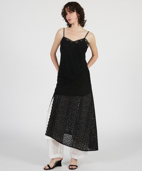 PRANK PROJECT(プランクプロジェクト)の「【2026Summer Pre-Order】レーストリミングドレス / Lace Trimming Dress(ワンピース・レディース・ホワイト/ブラック・FREE)」の15枚目の写真