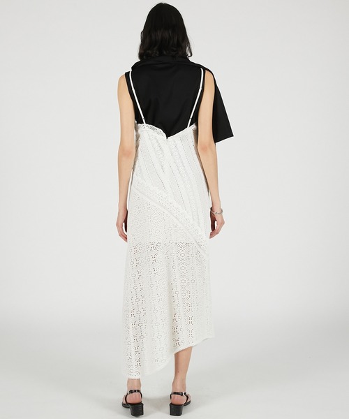 PRANK PROJECT(プランクプロジェクト)の「【2026Summer Pre-Order】レーストリミングドレス / Lace Trimming Dress(ワンピース・レディース・ホワイト/ブラック・FREE)」の6枚目の写真