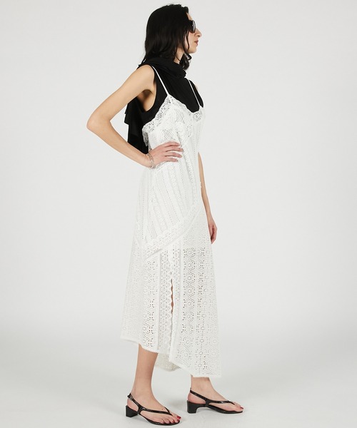 PRANK PROJECT(プランクプロジェクト)の「【2026Summer Pre-Order】レーストリミングドレス / Lace Trimming Dress(ワンピース・レディース・ホワイト/ブラック・FREE)」の7枚目の写真