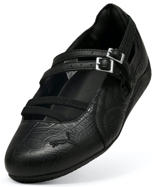 PUMA（プーマ）の「PUMA SPEEDCAT BAL CROC（プーマ スピードキャット バル クロック）（バレエシューズ・レディース・ブラック系/ホワイト系・23cm/23.5cm/24cm/24.5cm/25cm）」の5枚目の写真