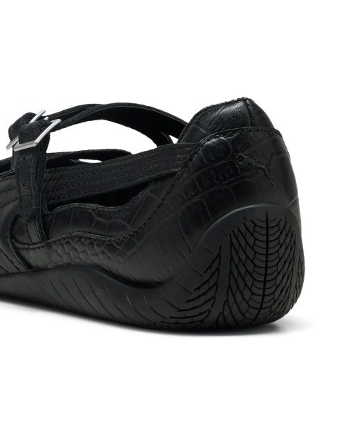 PUMA（プーマ）の「PUMA SPEEDCAT BAL CROC（プーマ スピードキャット バル クロック）（バレエシューズ・レディース・ブラック系/ホワイト系・23cm/23.5cm/24cm/24.5cm/25cm）」の4枚目の写真