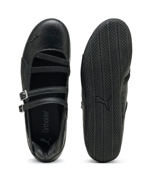 PUMA（プーマ）の「PUMA SPEEDCAT BAL CROC（プーマ スピードキャット バル クロック）（バレエシューズ・レディース・ブラック系/ホワイト系・23cm/23.5cm/24cm/24.5cm/25cm）」の3枚目の写真