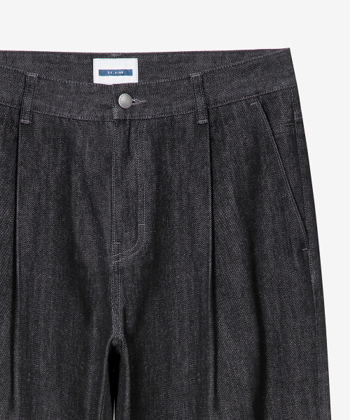 MINDBRIDGE(マインドブリッジ)の「ワイドツーピンタックブラックローデニムパンツ(デニムパンツ・メンズ・ブラック・29/30/31/32/33/34/36)」の7枚目の写真