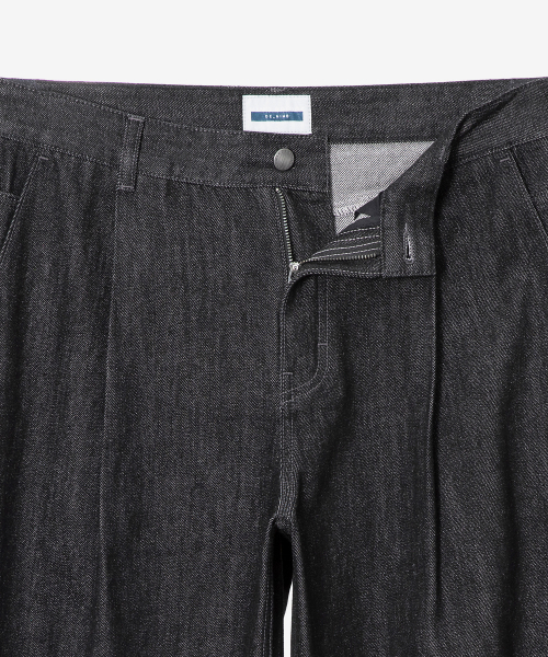 MINDBRIDGE(マインドブリッジ)の「ワイドツーピンタックブラックローデニムパンツ(デニムパンツ・メンズ・ブラック・29/30/31/32/33/34/36)」の8枚目の写真