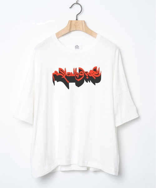STOF(ストフ)の「ARABIC L&P Tee(Tシャツ/カットソー・メンズ・カーキ/ブラック/ホワイト・M/S)」の12枚目の写真