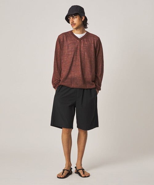 Steven Alan(スティーブンアラン)の「<Steven Alan> C/L/Ra イージー ショート パンツ(その他パンツ・メンズ・オリーブ/ブラック・XL/L/M/S)」の3枚目の写真