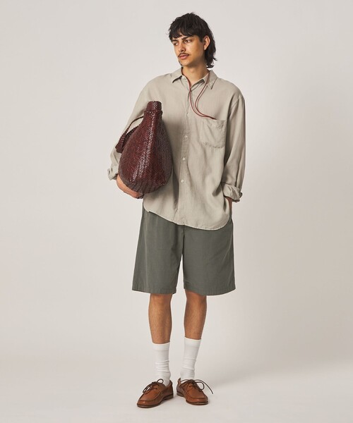 Steven Alan(スティーブンアラン)の「<Steven Alan> C/L/Ra イージー ショート パンツ(その他パンツ・メンズ・オリーブ/ブラック・XL/L/M/S)」の8枚目の写真