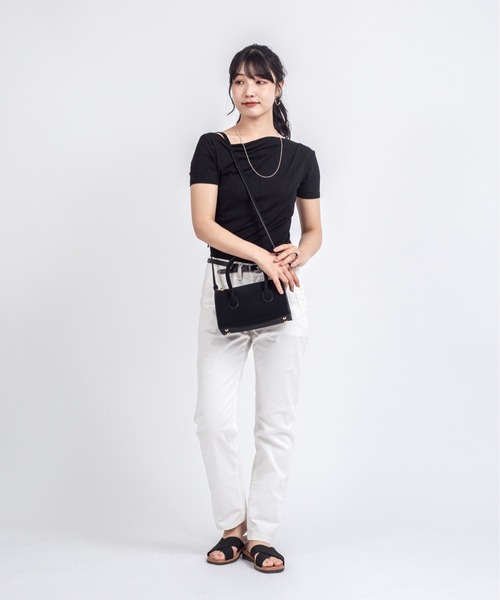 Rivel(リヴェル)の「【Maison de Z】スエード本革 2WAY ミニボストンバッグ ショルダーバッグ(ボストンバッグ・レディース・ブラック/ダークブラウン・FREE)」の15枚目の写真