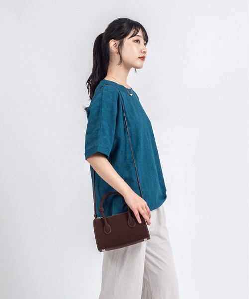 Rivel(リヴェル)の「【Maison de Z】スエード本革 2WAY ミニボストンバッグ ショルダーバッグ(ボストンバッグ・レディース・ブラック/ダークブラウン・FREE)」の11枚目の写真