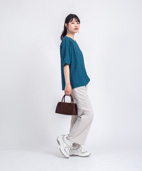 Rivel(リヴェル)の「【Maison de Z】スエード本革 2WAY ミニボストンバッグ ショルダーバッグ(ボストンバッグ・レディース・ブラック/ダークブラウン・FREE)」の7枚目の写真