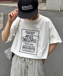 CIAOPANIC TYPY | 【UNISEX】【プラスサイズあり】スクエア総刺繍ロゴTシャツ(Tシャツ/カットソー)