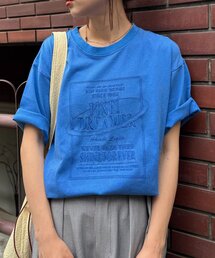 【UNISEX】【プラスサイズあり】スクエア総刺繍ロゴTシャツ