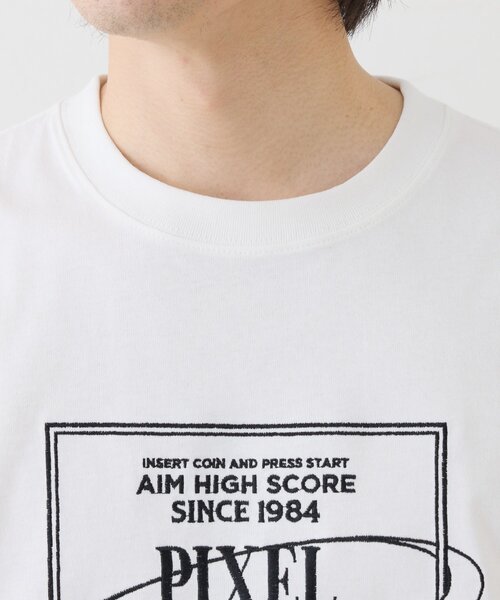 CIAOPANIC TYPY(チャオパニックティピー)の「【UNISEX】【プラスサイズあり】スクエア総刺繍ロゴTシャツ(Tシャツ/カットソー・レディース・オレンジ/ミント/ホワイト/ブルー/チャコールグレー/グレー・XX-LARGE/LARGE/MEDIUM)」の21枚目の写真