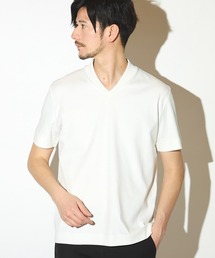 MEN'S BIGI | シルケットスムースVネックテーラーTシャツ(Tシャツ/カットソー)