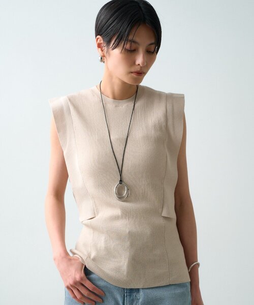 LOUNGEDRESS(ラウンジドレス)の「サイドフラップニット(ニット/セーター・レディース・ブラック/キャメル/ホワイト系その他・FREE)」の7枚目の写真