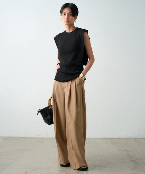 LOUNGEDRESS(ラウンジドレス)の「サイドフラップニット(ニット/セーター・レディース・ブラック/キャメル/ホワイト系その他・FREE)」の21枚目の写真