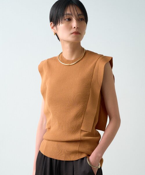 LOUNGEDRESS(ラウンジドレス)の「サイドフラップニット(ニット/セーター・レディース・ブラック/キャメル/ホワイト系その他・FREE)」の15枚目の写真