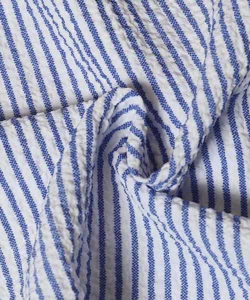 coca(coca)(コカ)の「とろみサッカースキッパーシャツ(シャツ/ブラウス・レディース・ベージュ/ブルー・L/M/S/XL)」の20枚目の写真
