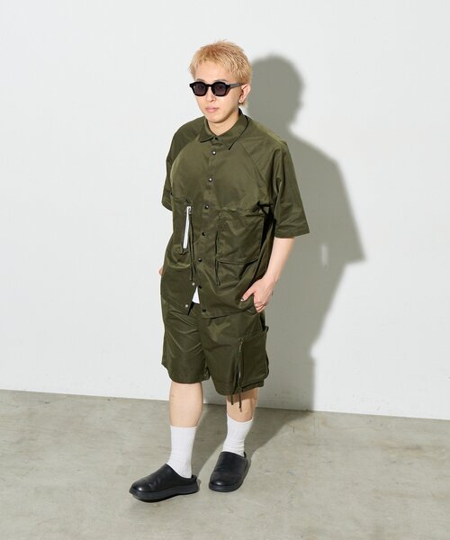 B-DAY STORE(ビーデイストア)の「【B-DAY STORE】ビックポケットシャツ ユニセックス(シャツ/ブラウス・レディース・ネイビー/カーキ・0)」の8枚目の写真