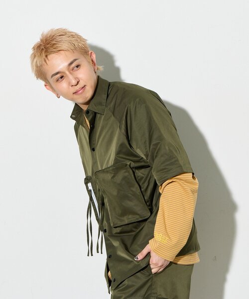 B-DAY STORE(ビーデイストア)の「【B-DAY STORE】ビックポケットシャツ ユニセックス(シャツ/ブラウス・レディース・ネイビー/カーキ・0)」の16枚目の写真