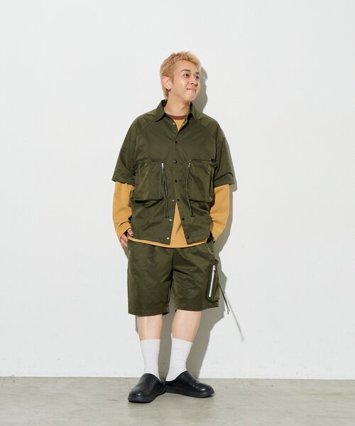 B-DAY STORE(ビーデイストア)の「【B-DAY STORE】ビックポケットシャツ ユニセックス(シャツ/ブラウス・レディース・ネイビー/カーキ・0)」の21枚目の写真