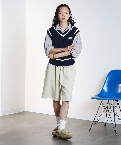 ROSE BUD(ローズバッド)の「(CREOLME)SWEAT HALF PANTS(その他パンツ・レディース・オフホワイト/ブラック・ONE SIZE)」の8枚目の写真