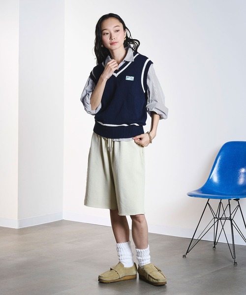 ROSE BUD(ローズバッド)の「(CREOLME)SWEAT HALF PANTS(その他パンツ・レディース・オフホワイト/ブラック・ONE SIZE)」の9枚目の写真