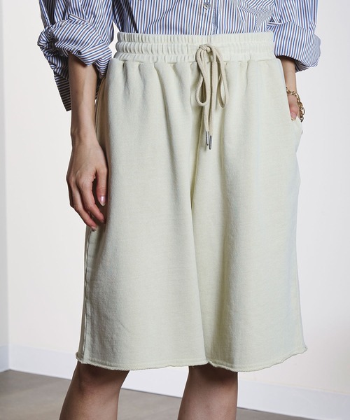 ROSE BUD(ローズバッド)の「(CREOLME)SWEAT HALF PANTS(その他パンツ・レディース・オフホワイト/ブラック・ONE SIZE)」の12枚目の写真