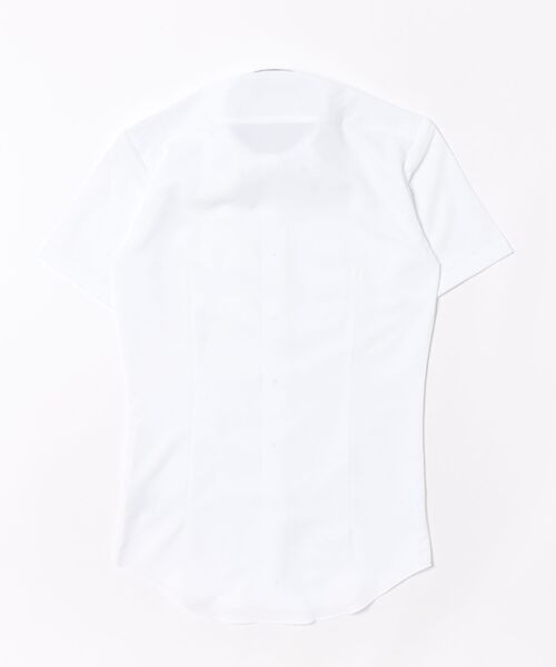 TOKYO SHIRTS（トウキョウシャツ）の「【吸水速乾】【COFREX】形態安定ノンアイロン ボタンダウン 半袖ビジネスワイシャツ（ビジネスシャツ・メンズ・ホワイト・首回り37cm/首回り39cm/首回り41cm/首回り42cm/首回り43cm）」の7枚目の写真